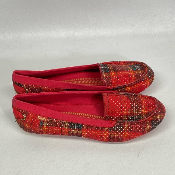 Keds Slip On Red Plaids Sz6 - Picture 3 of 5